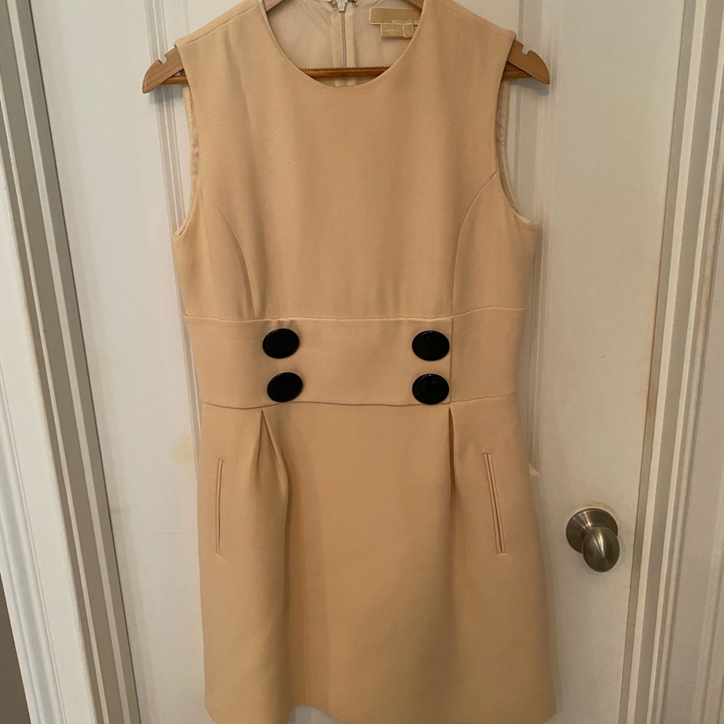 Michael Kors Cream Jacki O Style Short Dress